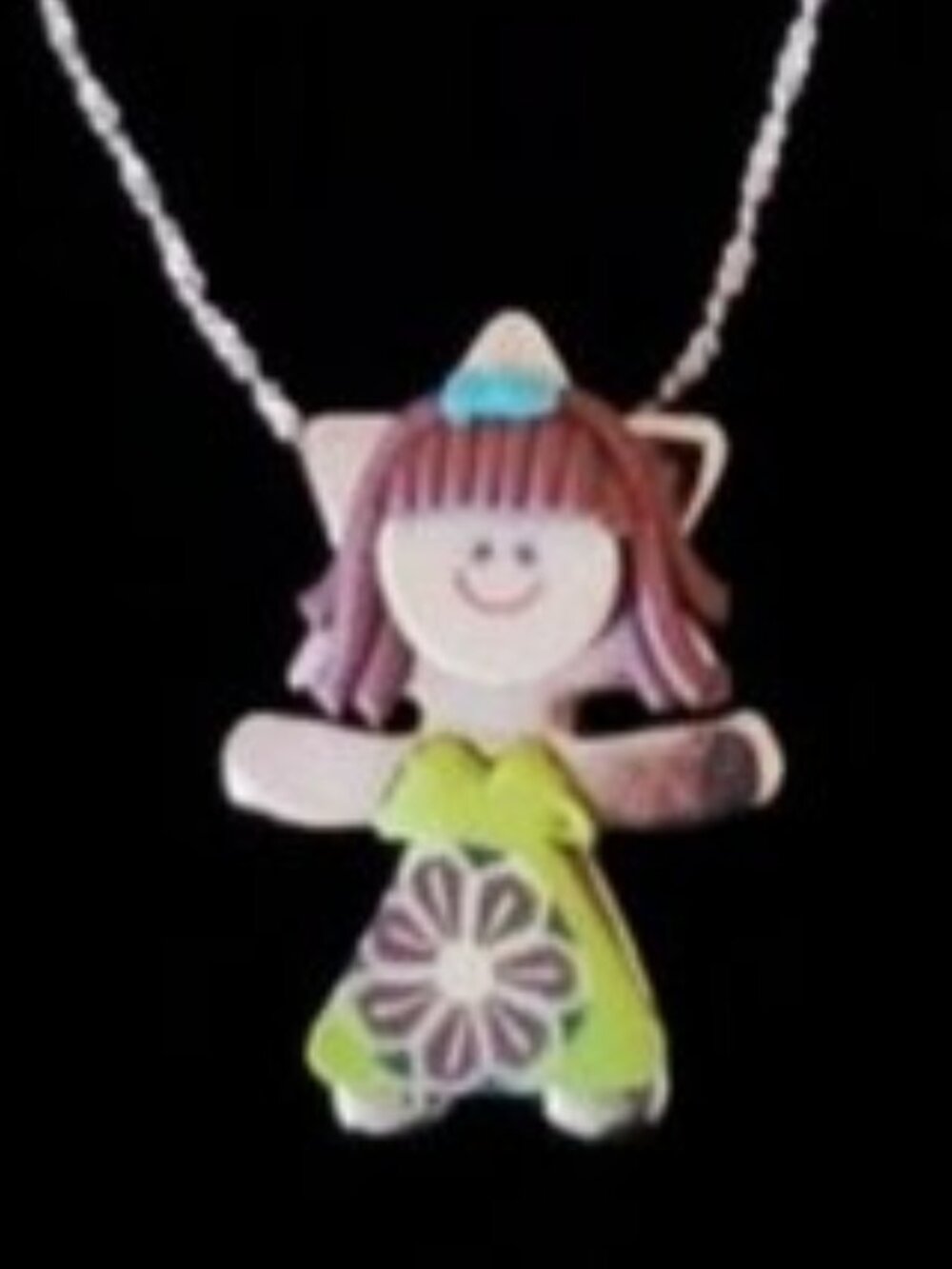 Sterling Silver Charm Flower Girl (New)